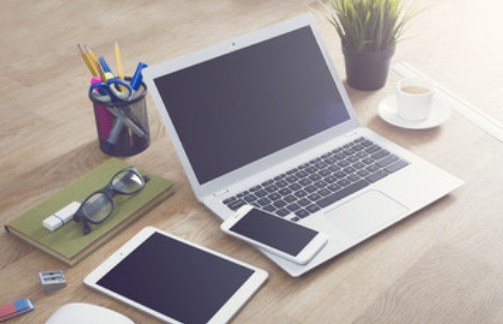 laptop and phone
