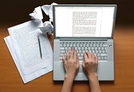 person writing content