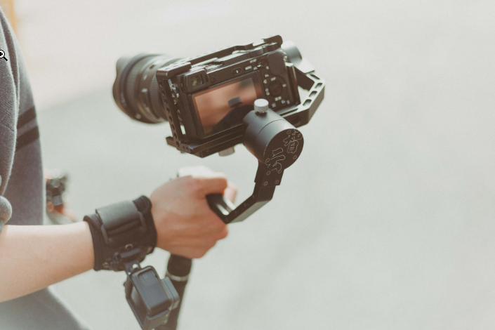 a person using a camera